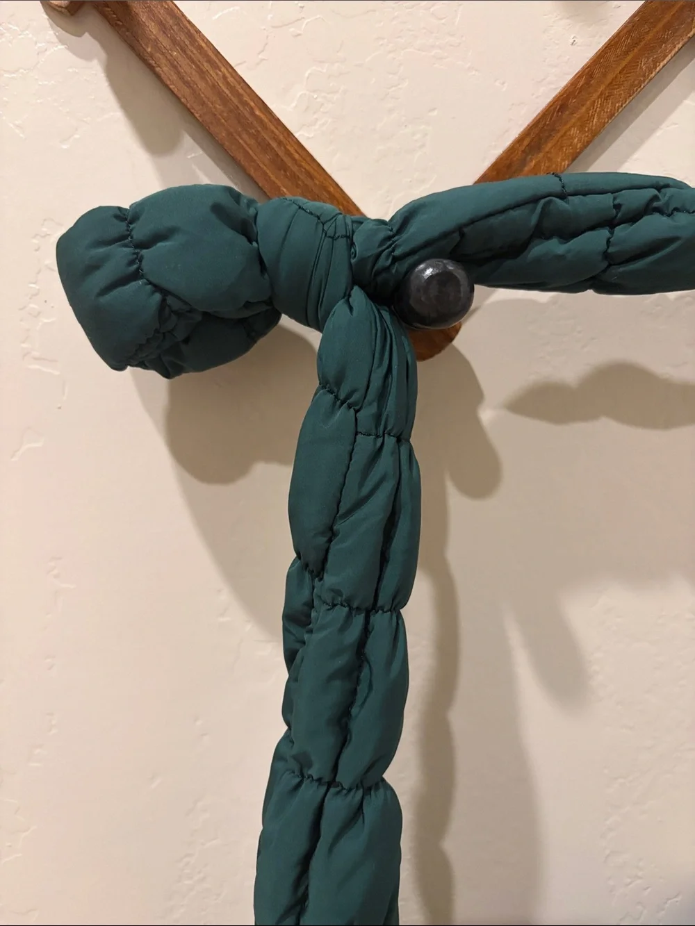 Source Unknown Teal Braided Knot-Handle Shoulder Bag